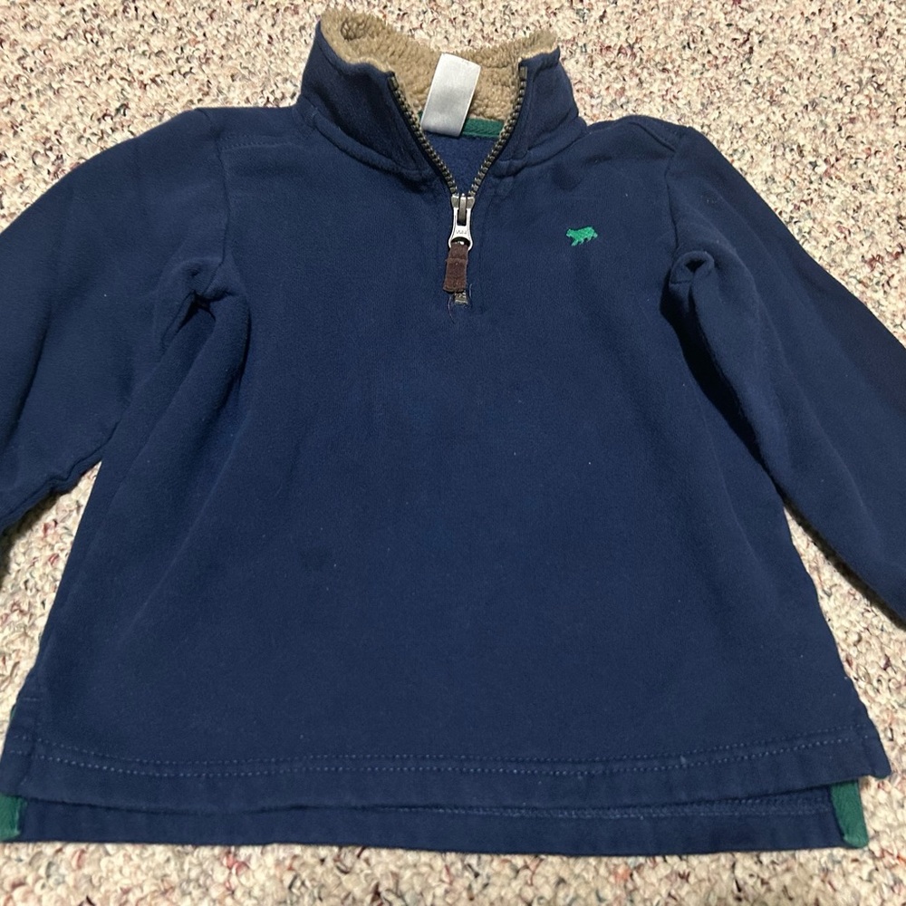 Carter's Navy Blue Kids Sweatshirt with Green Accent